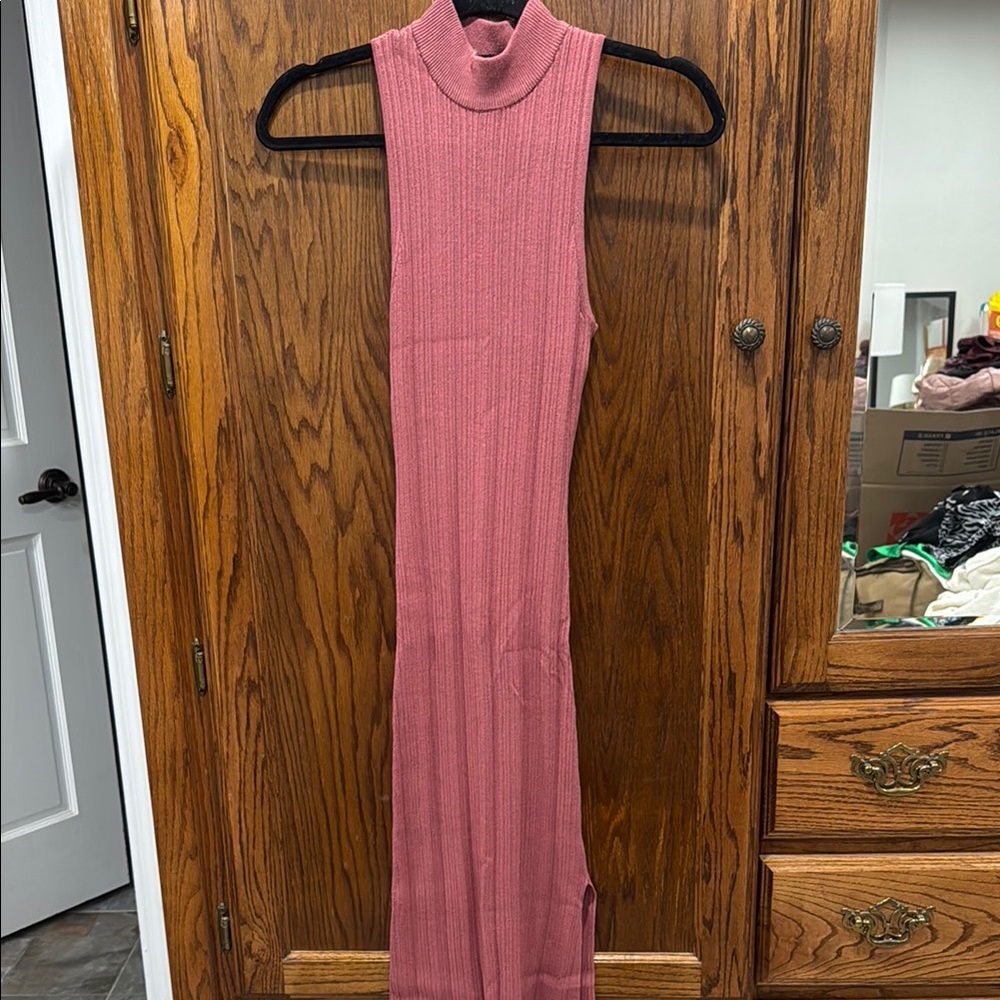 Wayf Pink Sleeveless Dress